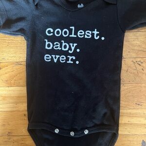Black Baby onesie Bodysuit - Coolest Baby Ever